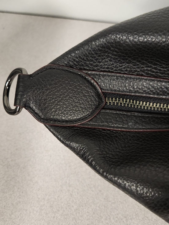 NEW Coach Boston Heritage Leather Duffel Bag Black Large Capacity w/Strap F70561 - Picture 7 of 16